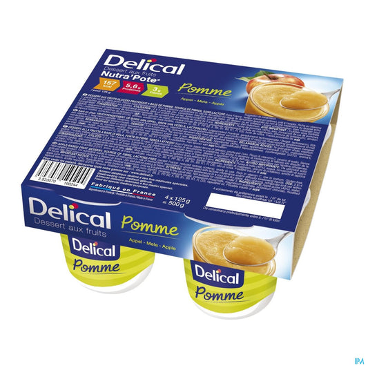 DELICAL NUTRA'POTE POMME 4*125G