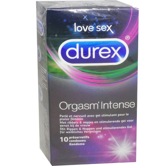 DUREX ORGASM INTENSE 10 PRESERVATIFS