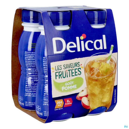 DELICAL EDULCOREE FRUITEE POMME 4*200ML