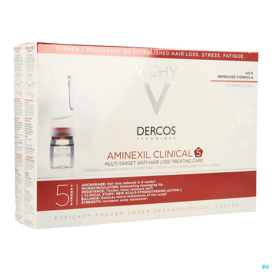 DERCOS AMINEXIL CLIN 5 WOMAN 21 AMP*6 ML