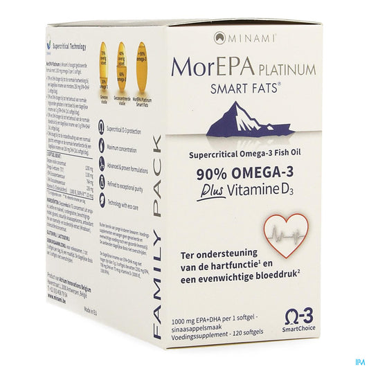 MOREPA PLATINUM SMART FATS+VIT D3 120CAP