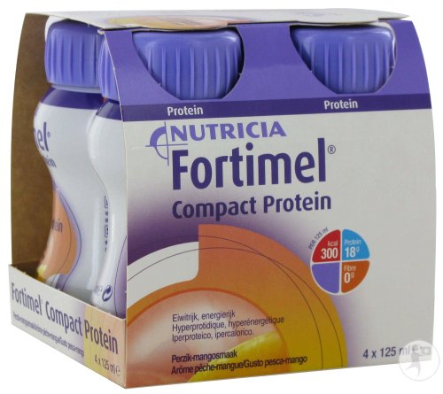 FORTIMEL COMPACT PROT PECHE-MANGUE 4*125