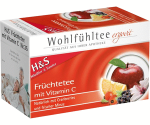H+S WOHLFUEHL FRUECHTETEE VIT C 20S NR35