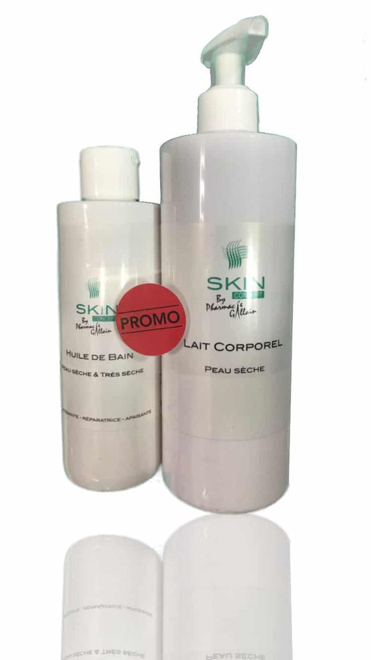 SKIN-CONCEPT DUO LAIT CORP+HUILE BAIN PS