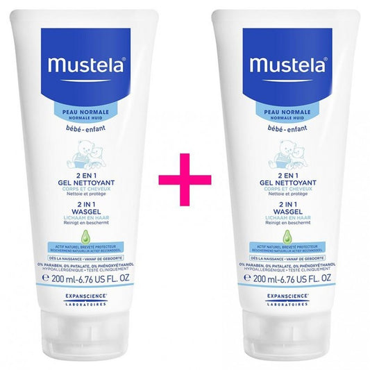 MUSTELA PN DUO PACK 2EN1 2*200 ML