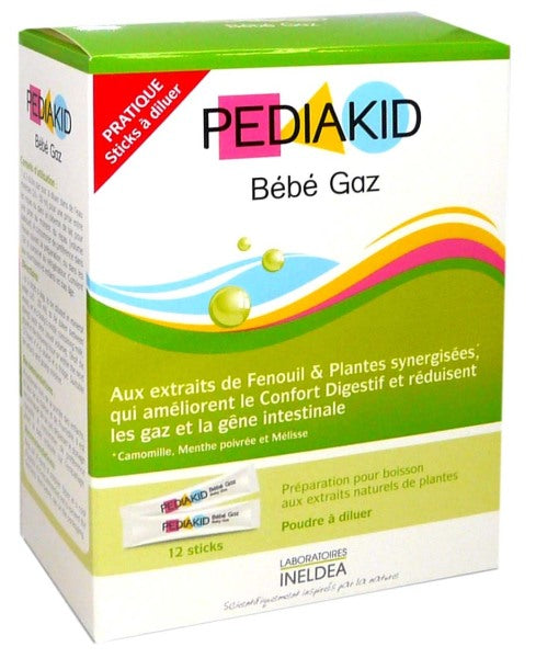 PEDIAKID BEBE GAZ 12 STICKS