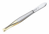 MOERSER PINZETTE GERADE GREIFER GOLD 24A