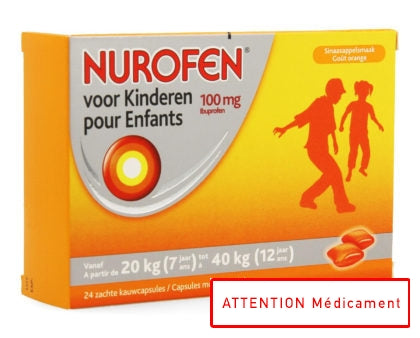 NUROFEN ENF 100 MG 24 CAPS MOLLES
