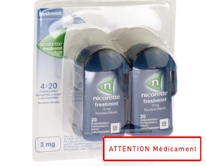 Nicorette Freshmint Comp A Sucer 80x2mg