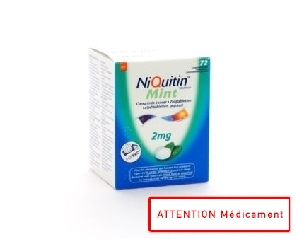 Niquitin Mint 2,0mg Comp A Sucer 72