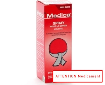 Medica Spray Pour La Gorge Menthol 30ml