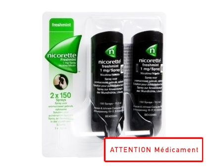 Nicorette Freshmint 1mg Spray Dos 150 X 2