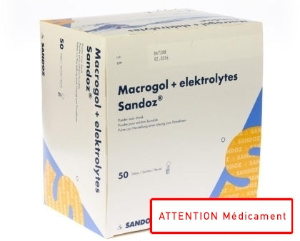 Macrogol + Electr Sandoz Pulv Gout Citron 50x13,7g