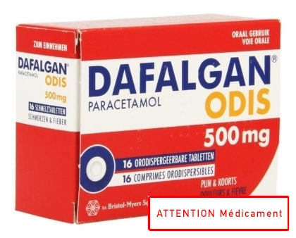 DAFALGAN ODIS 500 MG 16 CPR