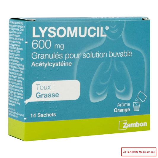 LYSOMUCIL 600 MG 14 SACH