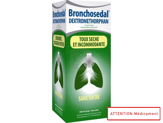 BRONCHOSEDAL DEXTROMETHORPHANE SIROP 200ML