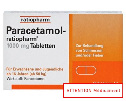 PARACETAMOL RATIO 1000 MG 10 CPR