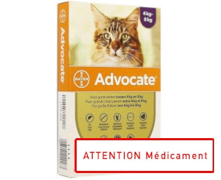 ADVOCATE SPOT ON CHAT 4-8 KG 3*0,8 ML – Ma Pharmacie