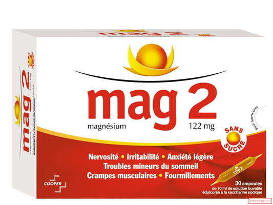 MAG 2 SANS SUCRE 30 AMP BUV 10 ML