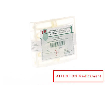 GLYCERINE SUPPO ADULTES 10 PCS FAGRON