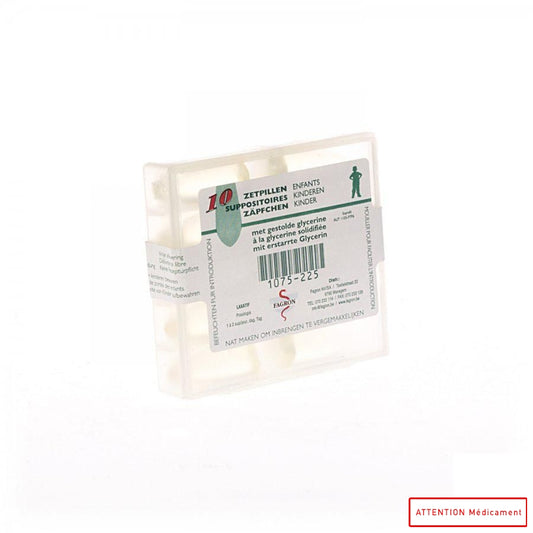 GLYCERINE SUPPO ENFANTS 10 PCS FAGRON