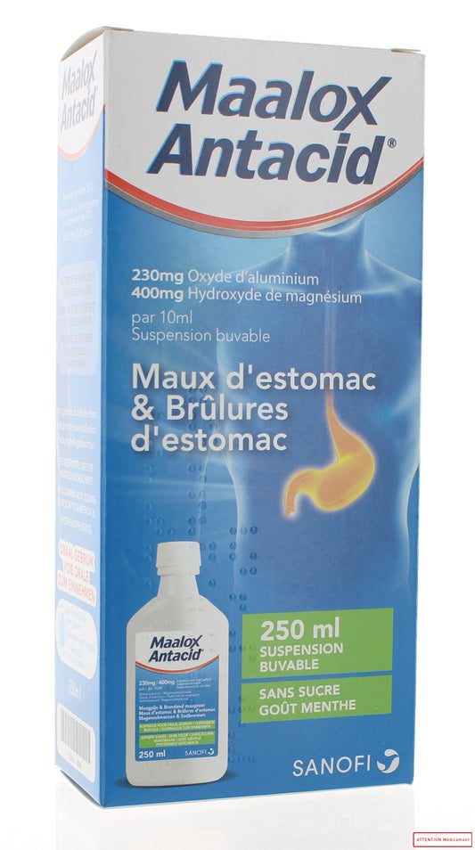 MAALOX ANTACID 230/400 MG 250 ML (FL)