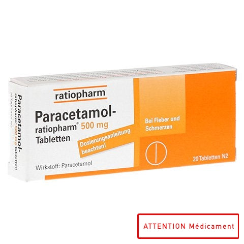 PARACETAMOL RATIO 500 MG 20 CPR