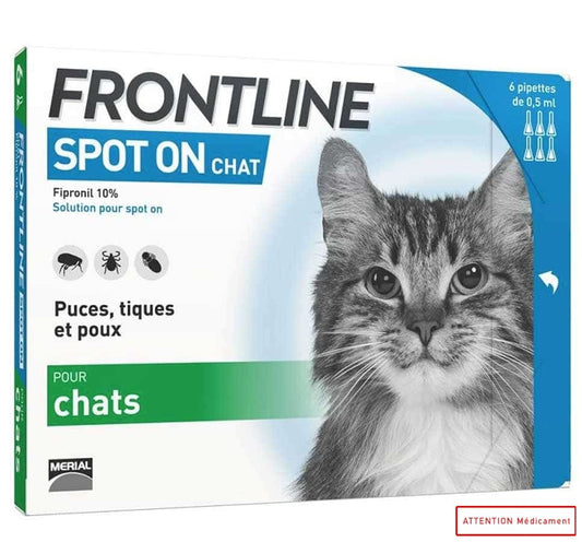 FRONTLINE SPOT ON CHAT 6*0,5 ML VET