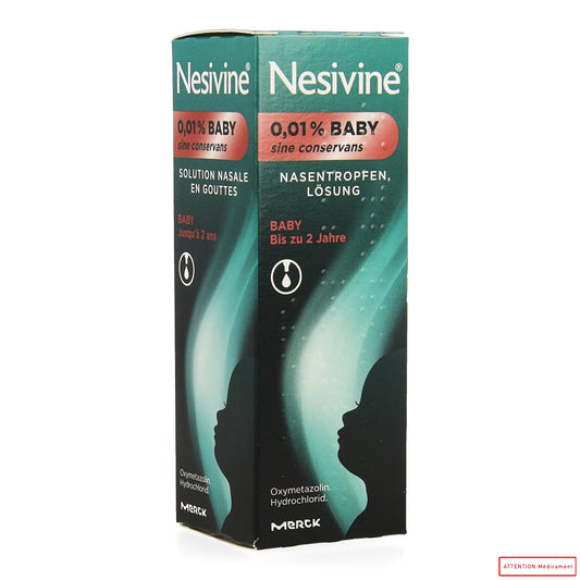 NESIVINE (NASIVIN) BABY 0,01% GOUTTES NASALES 1FL 5 ML