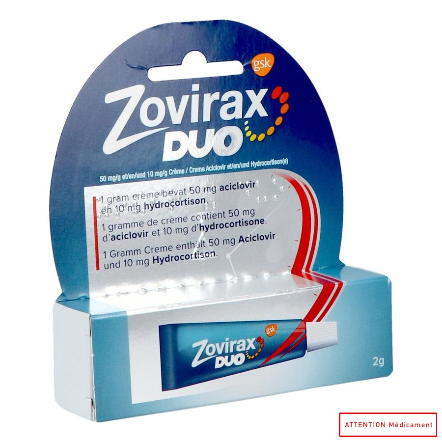 ZOVIRAX DUO 50MG/G + 10 MG/G 2 G TUBE