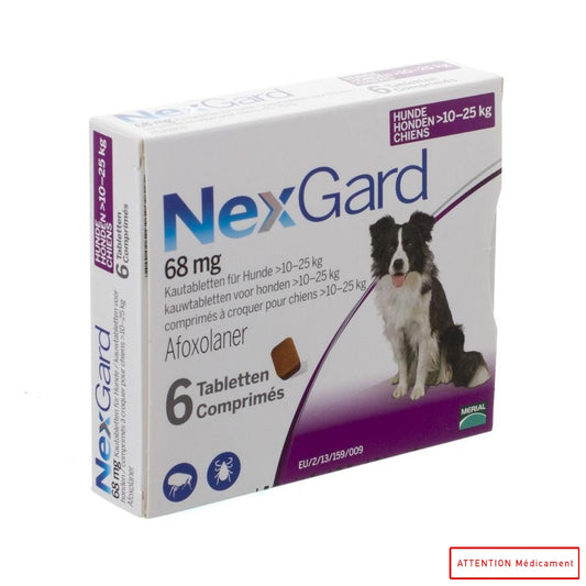 NEXGARD 68 MG L 6 CPR CROQ VET