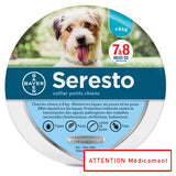 SERESTO DOG 1,25G+0,56G COLLIER VET <8KG