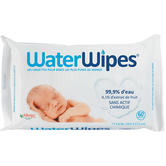 WATER WIPES 60 LINGETTES