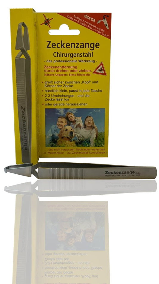 PINCES À TIQUES ACIER CHIRURGICAL DENTELÉ