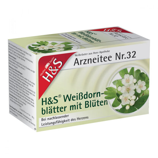 H+S  FEUILLES ET FLEURS D'AUBÉPINE 20 SACH NR32