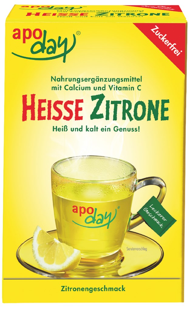 APODAY HEISSE ZITRONE 10*10 G ZUCKERFREI