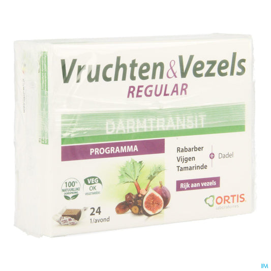 ORTIS FRUITS &amp; FIBRES REGULAR 24 CUBES