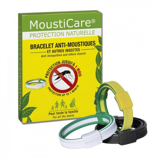 MOUSTICARE BRACELET ANTI-MOUST BLANC