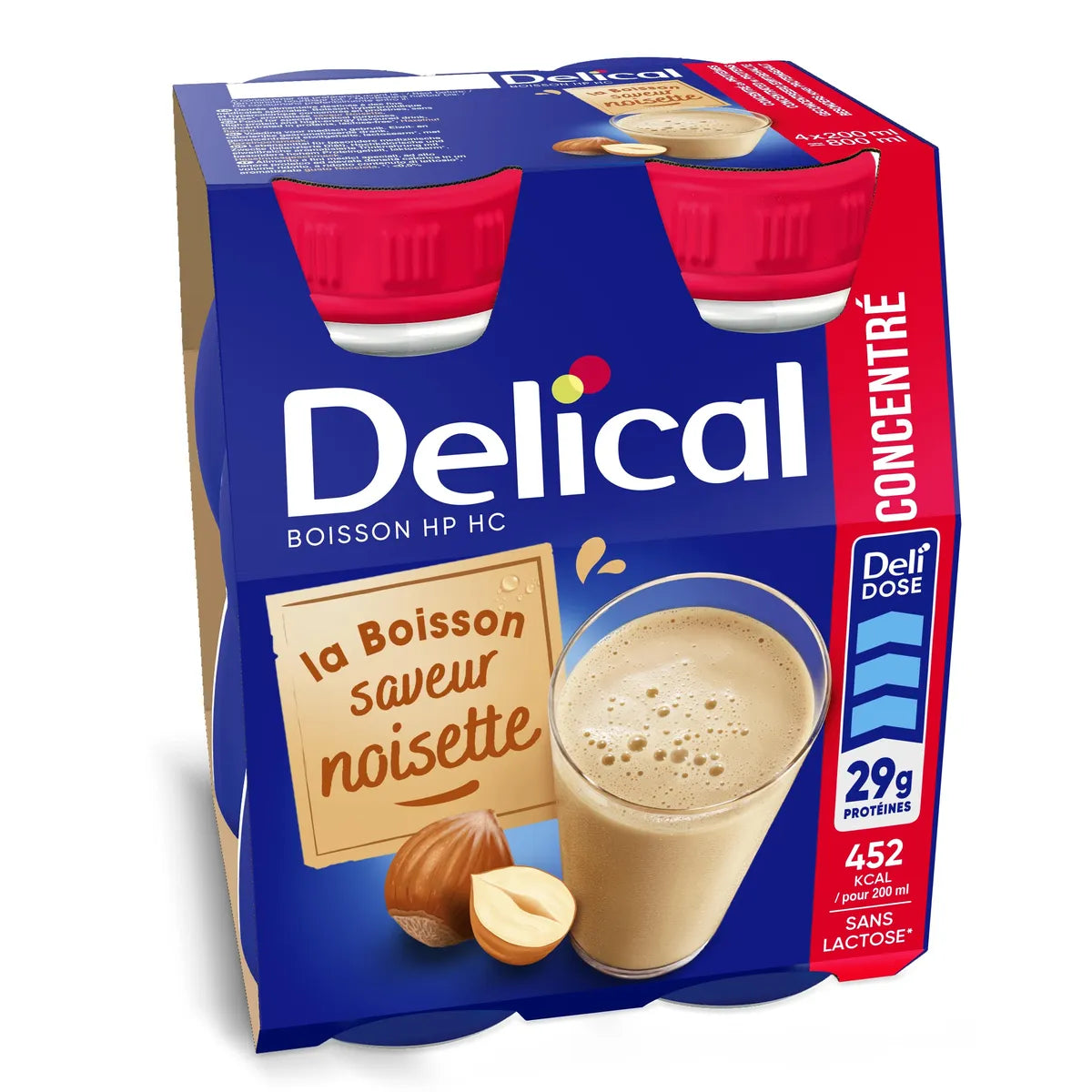 DELICAL CONCENTRE NOISETTE 4*200 ML
