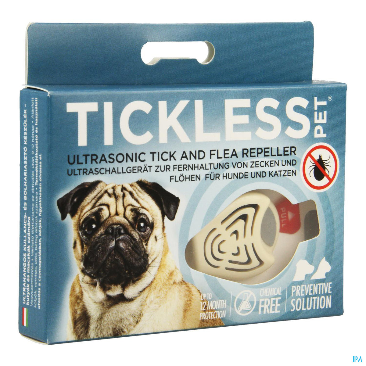 Tickless Ultrason Repousse Tique Puce Beige