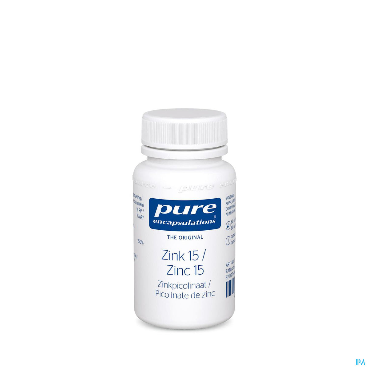 PURE ENCAPSUL ZINC 15 MG 60 CAPS
