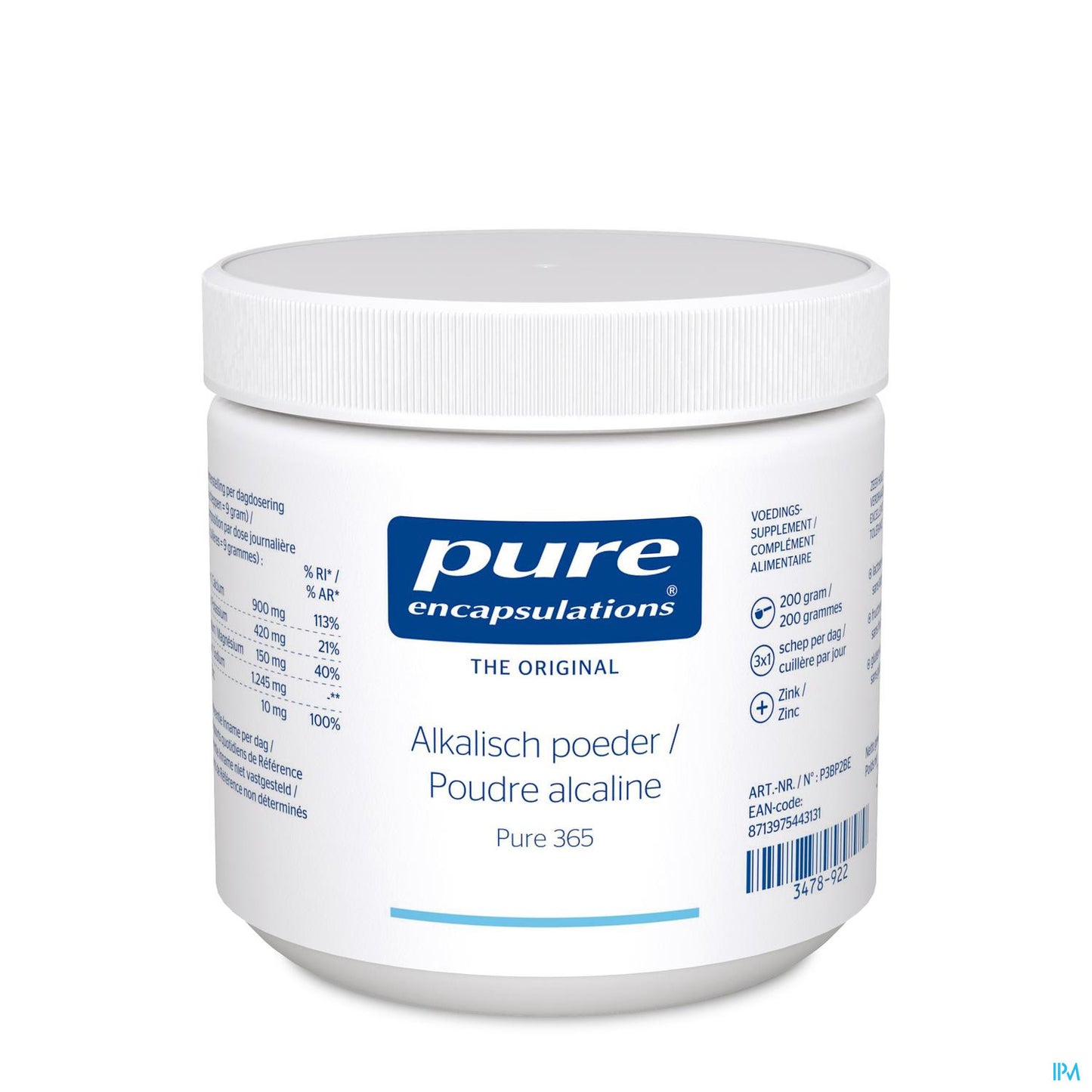 PURE ENCAPSUL POUDRE ALCALINE 200 G