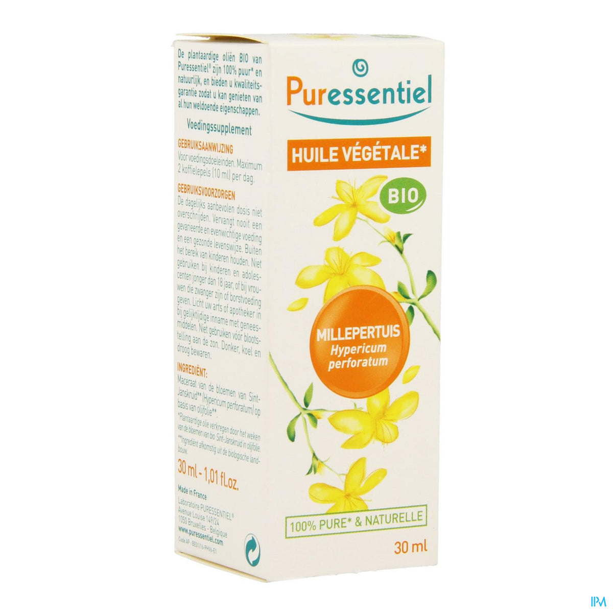 Puressentiel Huile Vegetal Bio Millepertuis 30ml