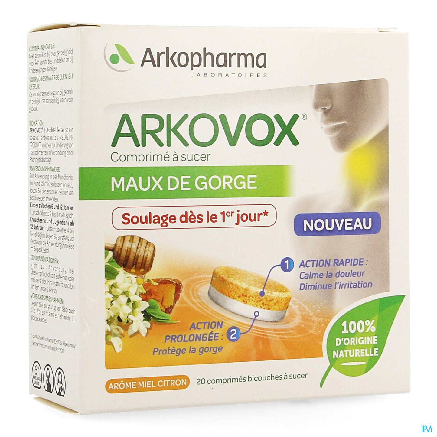 ARKOVOX MAL DE GORGE COMP DM 20 CPR