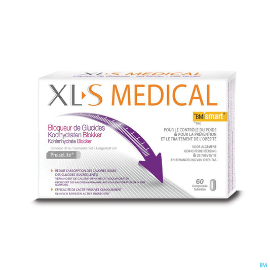 XLS MEDICAL BLOQUEUR GLUCIDES 60 CPR