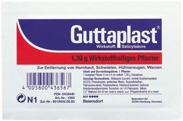 GUTTAPLAST 1 PFLASTER 6*9 CM        1083