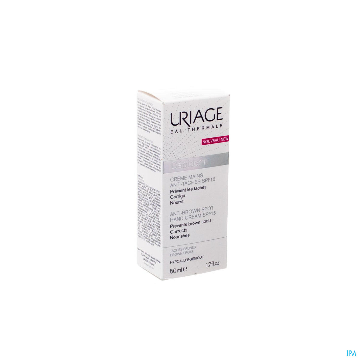 URIAGE DEPIDERM CREME MAINS F15 50ML