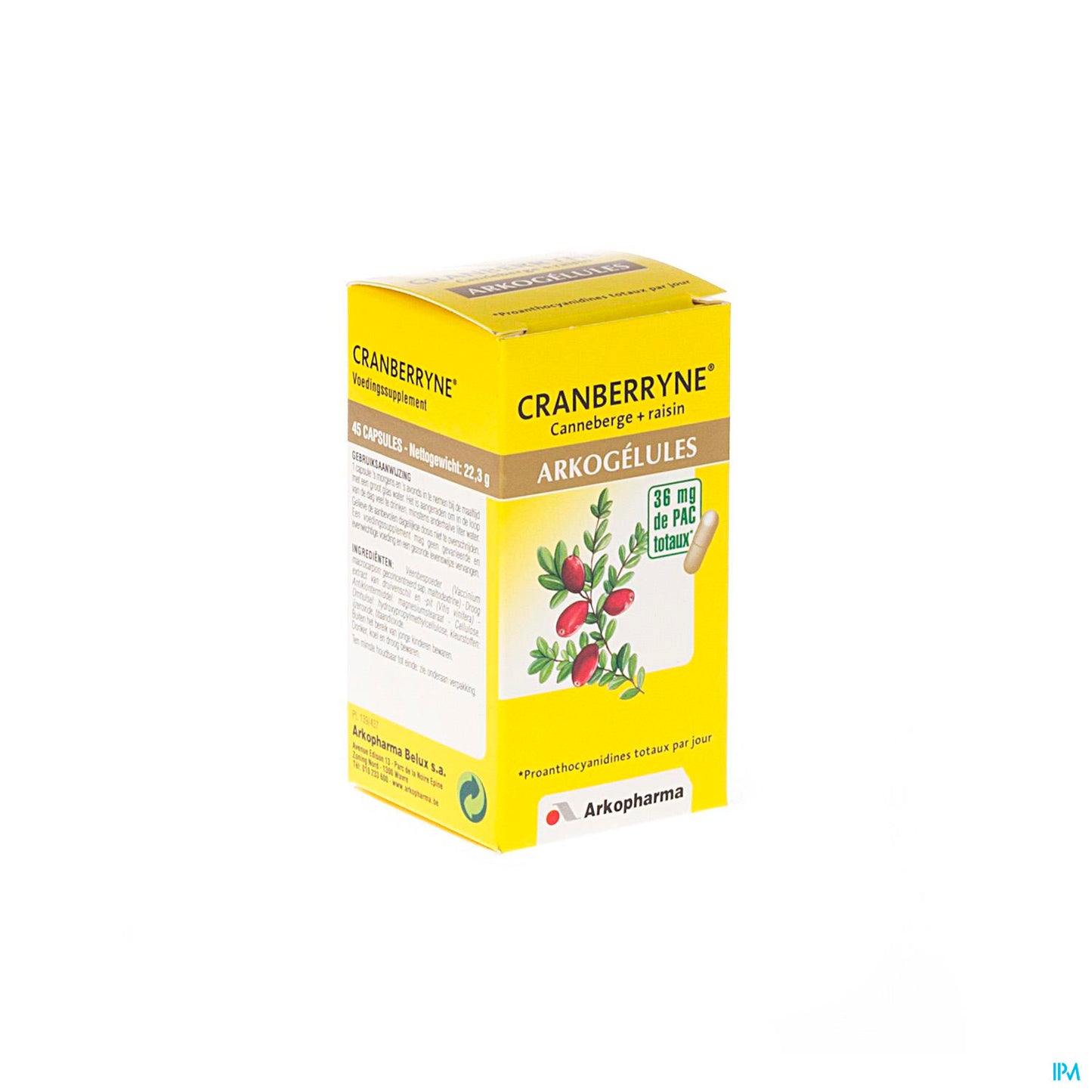 Arkogelules Cranberryne Vegetal 45