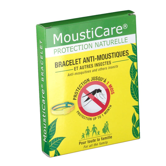 MOUSTICARE BRACELET ANTI-MOUST JAUNE