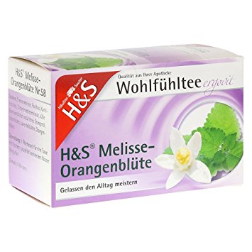 H+S WOHLFUEHLTEE MELIS-ORANGBL 20SA NR58